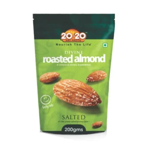 Salted roasted almonds online – Divine 200g crunchy snack pack