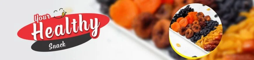 Dried fruits healthy snack mix with apricots and raisins