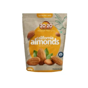 Premium almonds online – Californian orange flavored almonds 500g pack