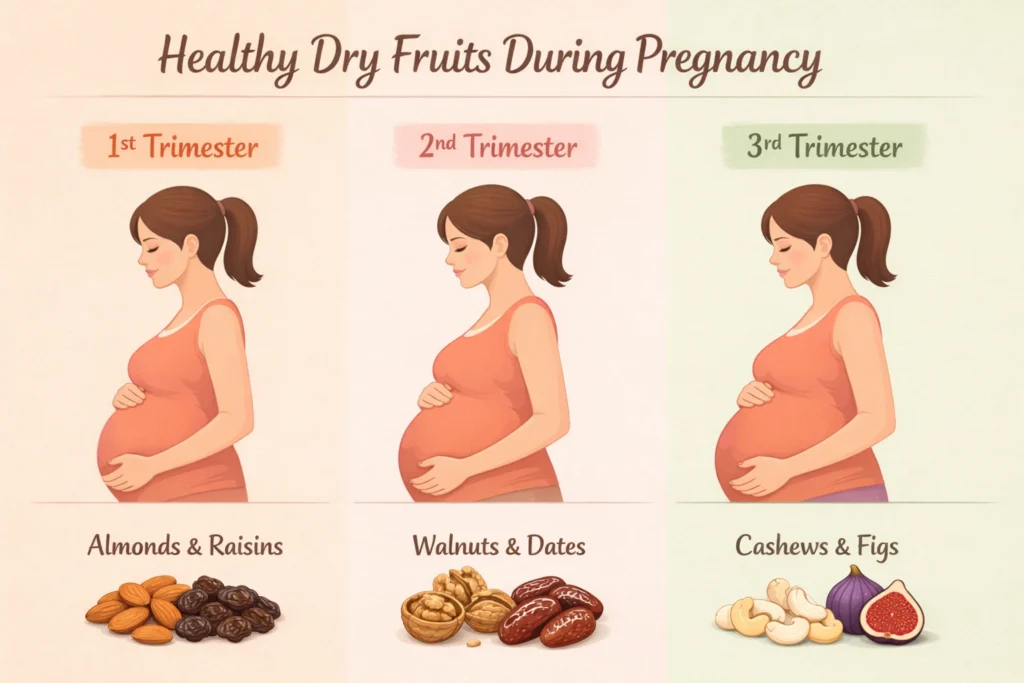 Dry Fruits to Eat During Pregnancy (Trimester Approach)