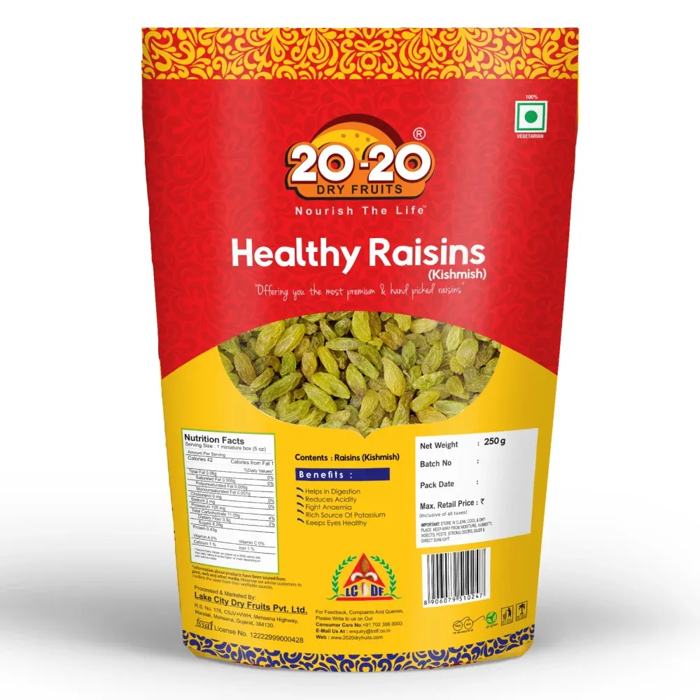 Raisins for fast energy and iron support