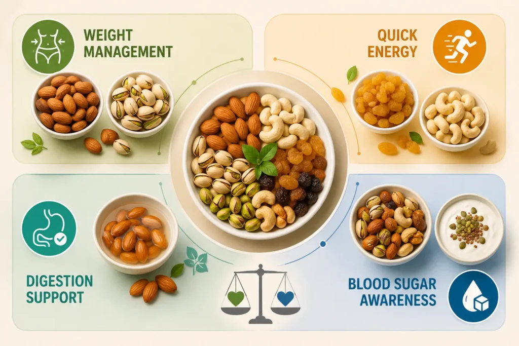 Best Dry Fruits for Different Health Goals