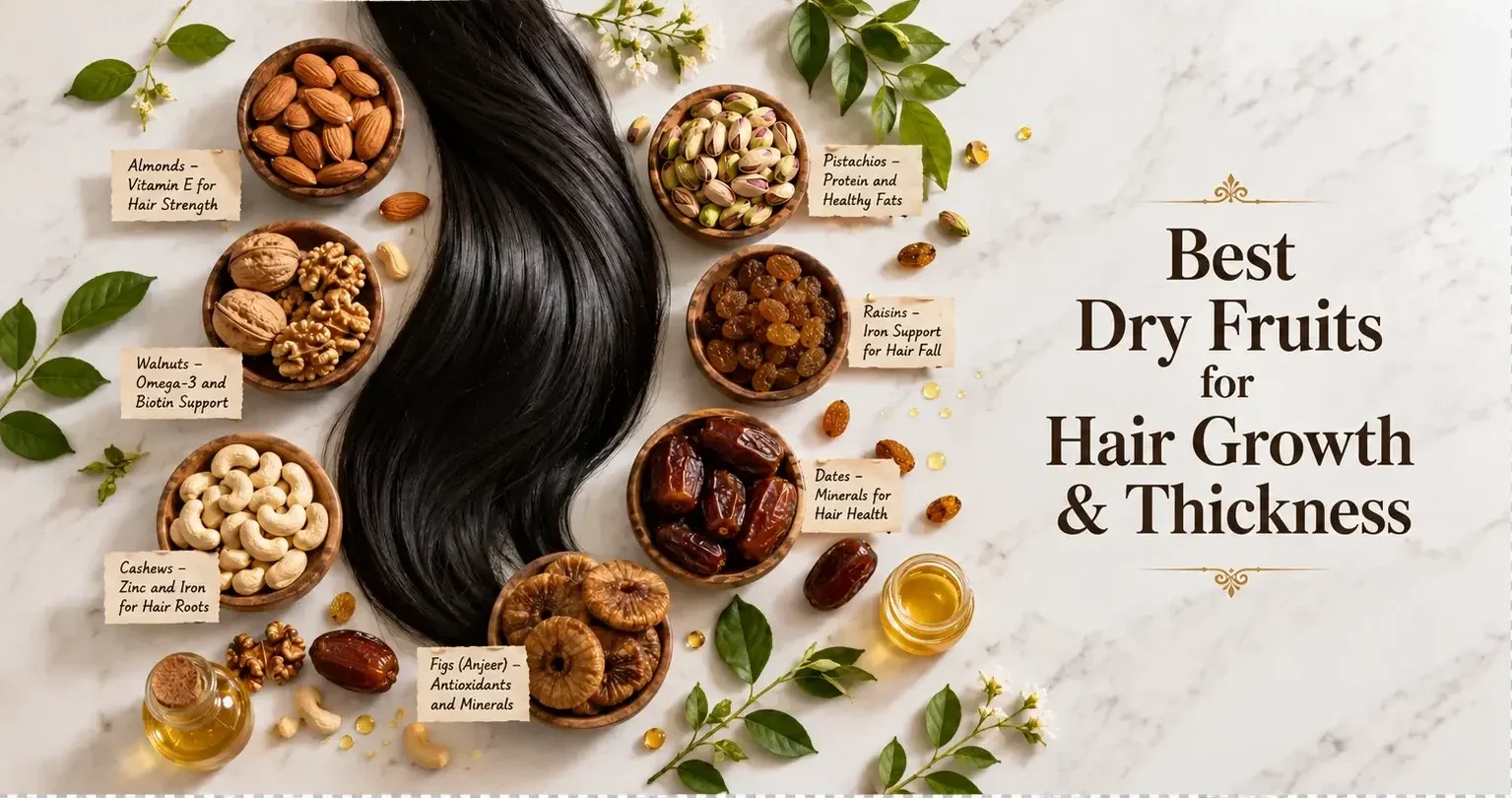 Best Dry Fruits for Hair Growth and Thickness