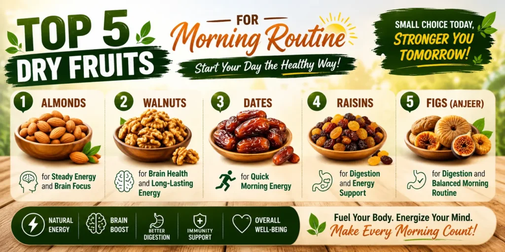 Top 5 Dry Fruits for Morning Routine