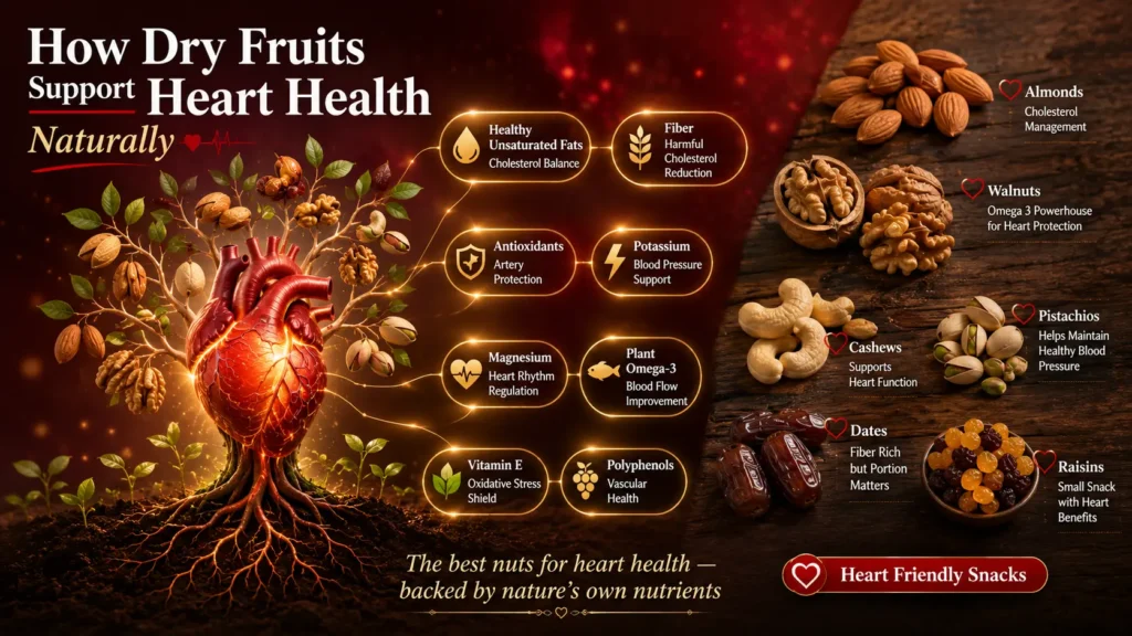 How Dry Fruits Support Heart Health Naturally