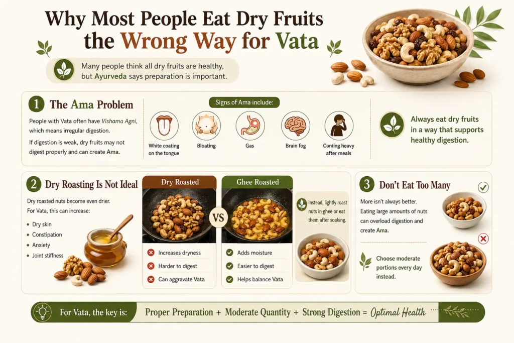 Why Most People Eat Dry Fruits the Wrong Way for Vata