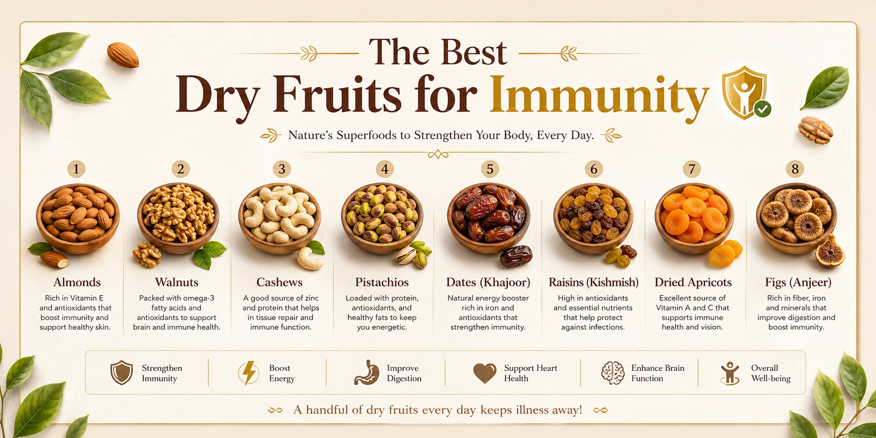 The Best Dry Fruits for Immunity