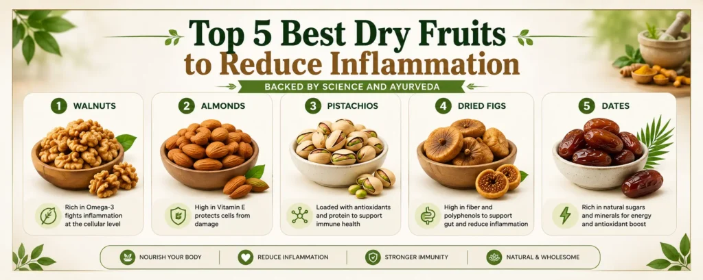 Top 5 Best Dry Fruits to Reduce Inflammation